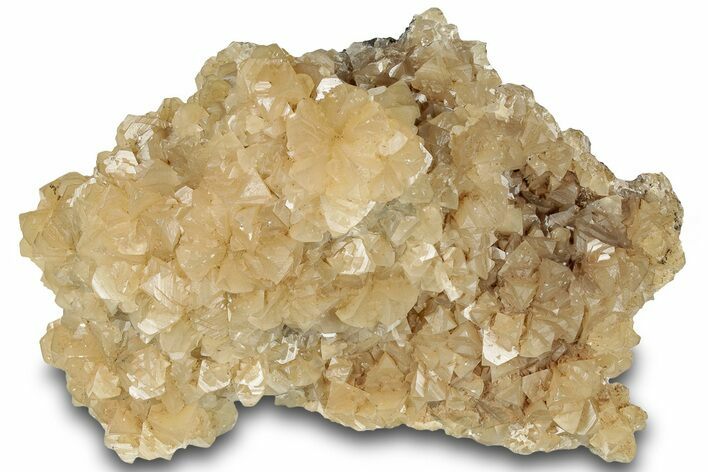 Fluorescent Yellow Calcite Crystal Cluster - Tsumeb, Namibia #321455